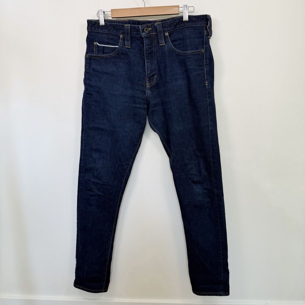Billiam Selvedge Jeans Men 33x30 Blue Canvas Slim Tapered  Made USA Classic Dark